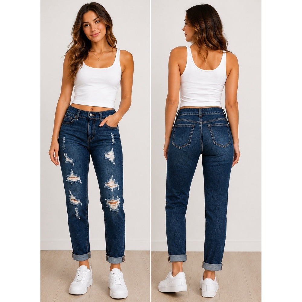 Wax Jean Butt I Love You High Waisted Skinny Jeans Dark Wash Blue Size 5
